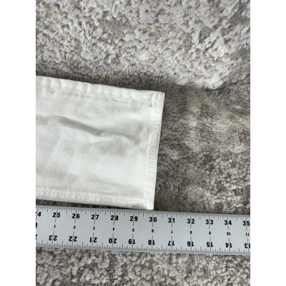 J Crew Size 28 Stretch Casual White Denim Jeans Pants Button Zip Pocket‎